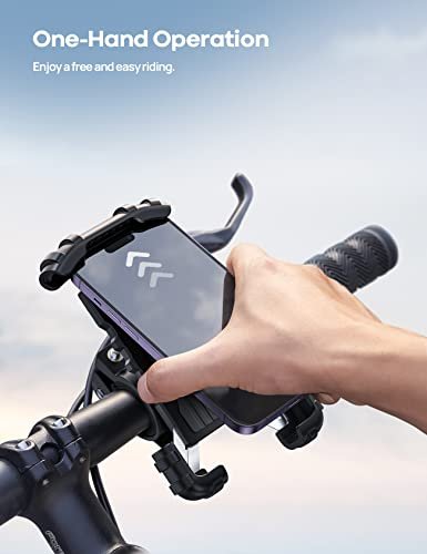 Lamicall Bike Phone Holder, Motorcycle Mount - Motorcycle Phone Holder, Handlebar Phone