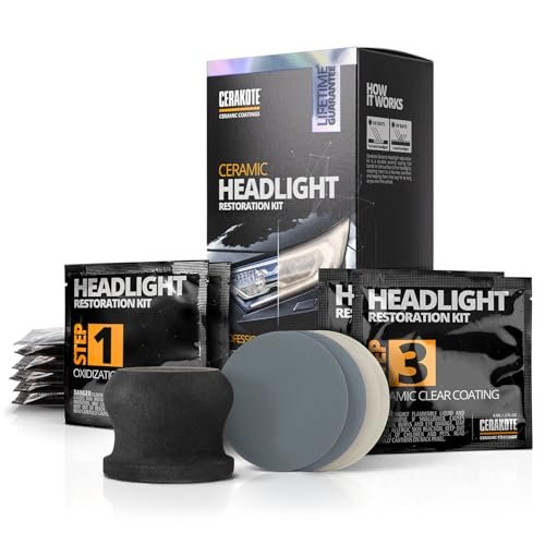 CERAKOTE® Ceramic Headlight Restoration Kit – Guaranteed To Vehicle Brings Headlights Condition