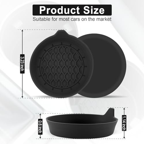 Car Cup Holder Coaster, Silicone Cup Holder Insert, Universal Non-Slip Holders,