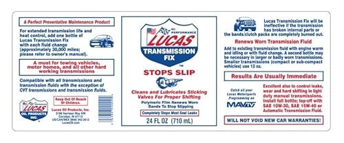 Lucas Oil Transmission Fix Review