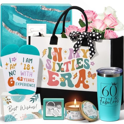 60th Birthday Gifts for Women Her, Cool 1965 Birthday...