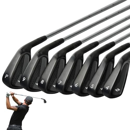 69 Golf Iron Set 4-P Matte Black for Mens Stainless...