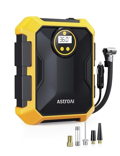 AstroAI Tire Inflator Air Compressor 12V DC Portable Air...
