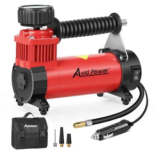 AVID POWER 12V DC Tire Inflator Portable Air Compressor,...