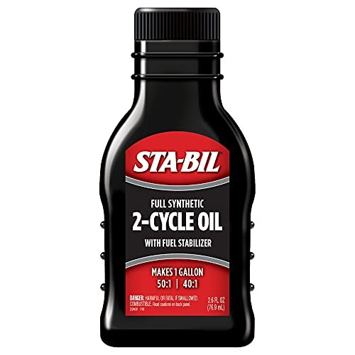 STA-BIL Full Synthetic 2-Cycle Oil - With Fuel Stabilizer...