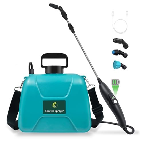 2 Gallon Battery Powered Garden Sprayer, Electric Sprayer...