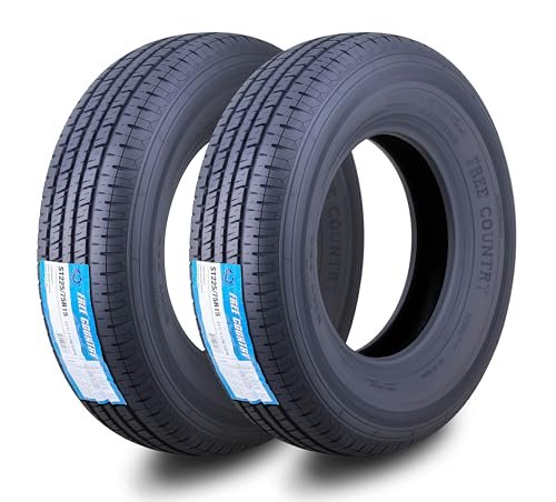 Free Country Set 2 Premium Radial Trailer Tires ST...