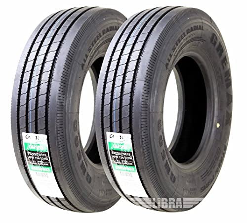 Set 2 GREMAX Heavy Duty All Steel Trailer Tires 225/75R15...