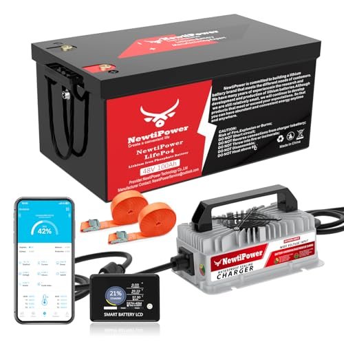 48V 100Ah Golf Cart LiFePO4 Battery with...