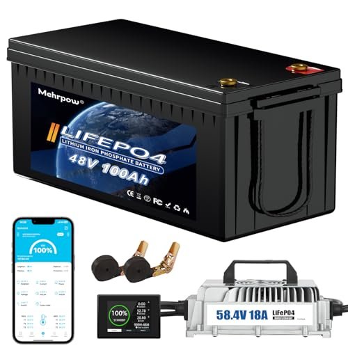 48V Lithium Battery Golf Cart Batteries Kit with Smart...