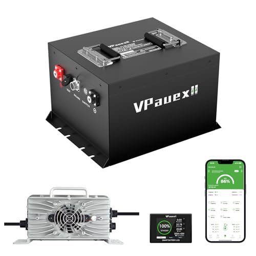 VPauexii 48V 105Ah Mini Lithium Golf Cart Battery,48V Golf...