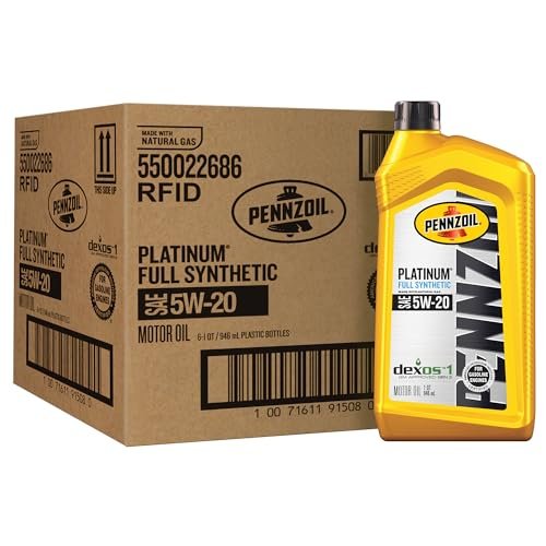 Pennzoil Platinum Full Synthetic 5W-20 Motor Oil, 1 Quart...