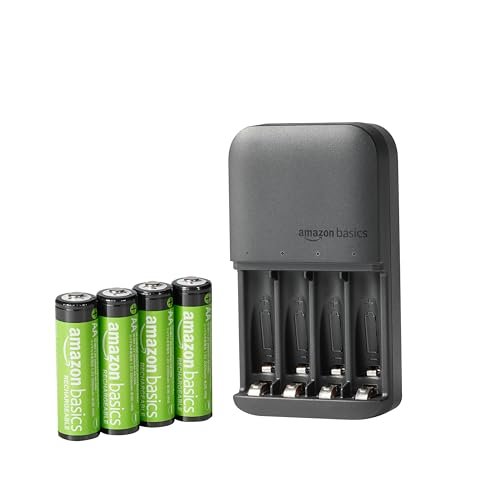 Amazon Basics 4-Bay Battery Charger for AA & AAA...