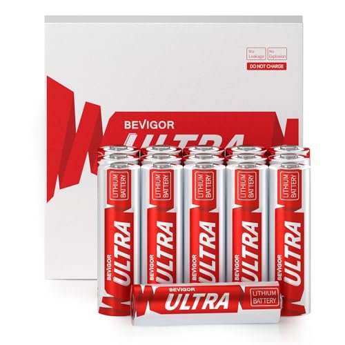 BEVIGOR Lithium Batteries AA, AA Batteries 16Pack, 1.5V AA...