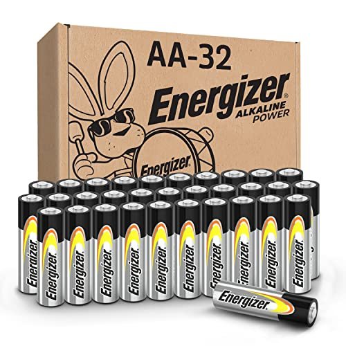 Energizer AA Batteries Alkaline Power, 32 Count Alkaline...