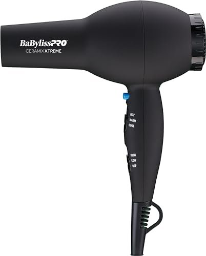 BaBylissPRO Hair Dryer, Ceramix Xtreme 2000-Watt Blow...