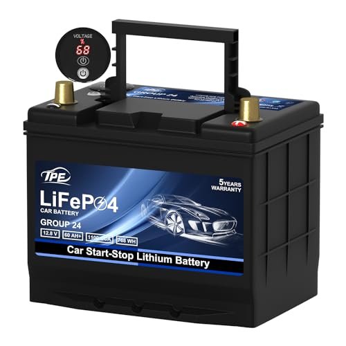 GROUP24 12V 60AH Car Battery High-Performance Lithium...