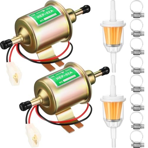 Threlaco 2 Pcs Electric Fuel Pump Kit 12v Universal Low...