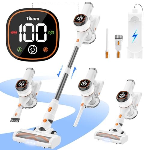 Tikom V500 Cordless Vacuum Cleaner for Home, 40000Pa/450W...