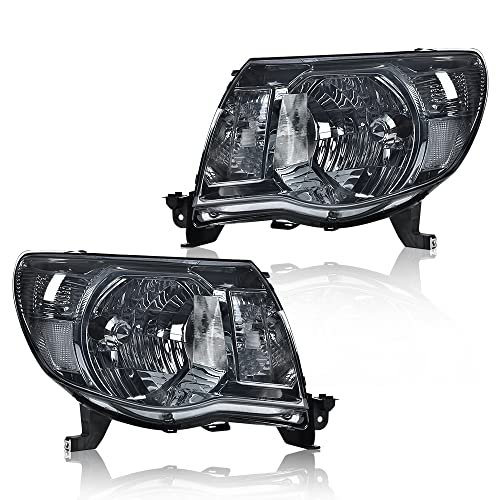 CNNELL Chrome Headlight Assembly Headlamp Lamps Left+Right...