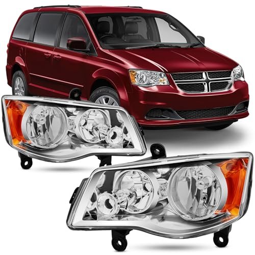 Reinko Headlight Assembly Compatible with 2011-2020 Dodge...