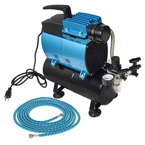 Master Airbrush Super Powerful 3/5 HP Air Compressor with...