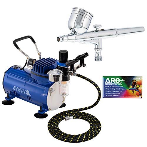 Master Airbrush Multi-Purpose Gravity Feed Air Brush Kit...