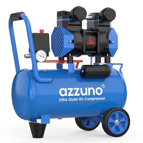 AZZUNO 8 Gallon Air Compressor, 4.2CFM@90PSI Oil Free Air...