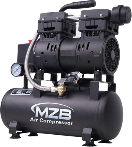 MZB 2.4 Gallon Ultra Quiet Air Compressor 110V/60Hz 1.0HP...