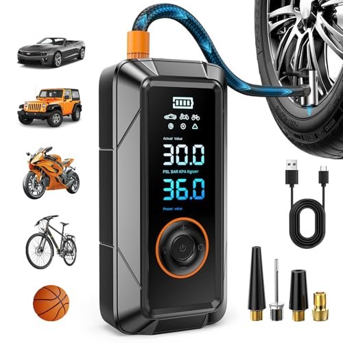Tire Inflator Portable Air Compressor 160PSI 5X Faster...