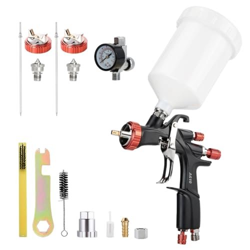 AEROPRO TOOLS R500 LVLP Air Spray Gun with 1.3/1.5/1.7mm...