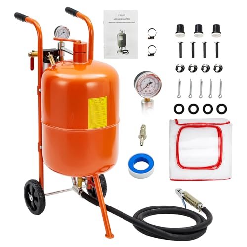 GarveeTech 10 Gallon Sand Blasting Machine, 125 Psi...