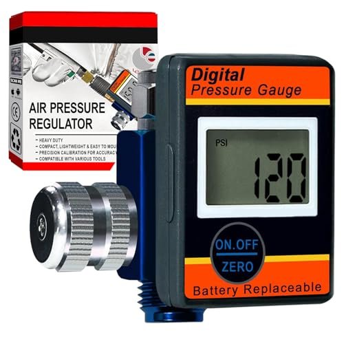 LE LEMATEC Digital Air Pressure Regulator with LED Display...
