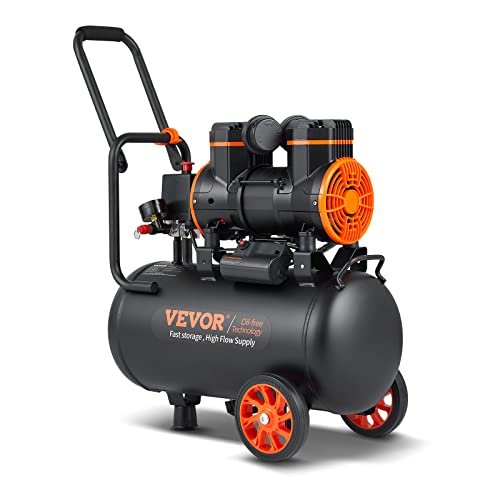 VEVOR 6.3 Gallon Air Compressor, 2 HP 3.35 CFM@90PSI Air...
