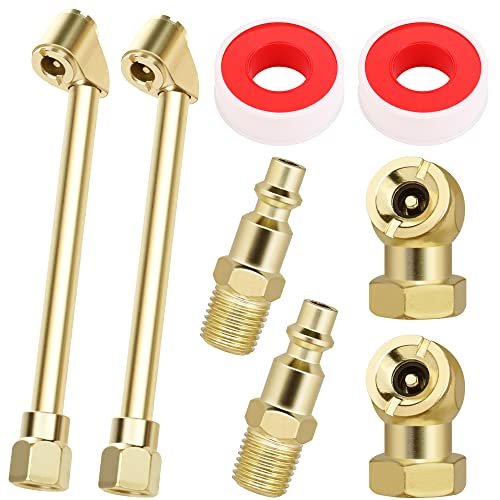 Hromee 8 Pieces Air Chuck Set with Dual Head Tire...