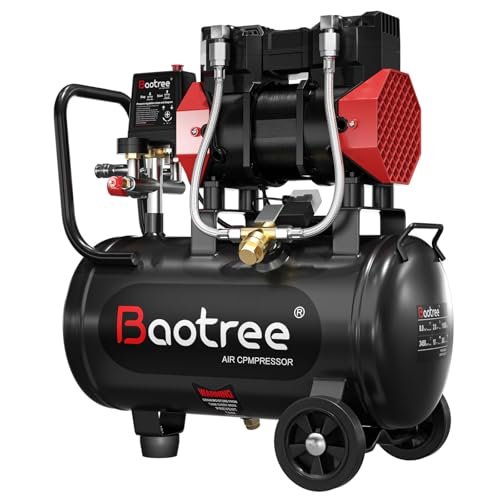 10Gal Portable Ultra Quiet Air Compressor, Max 115PSI 2HP...