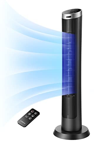 OmniBreeze Digital Electric Tower Fan, with Remote Control,...
