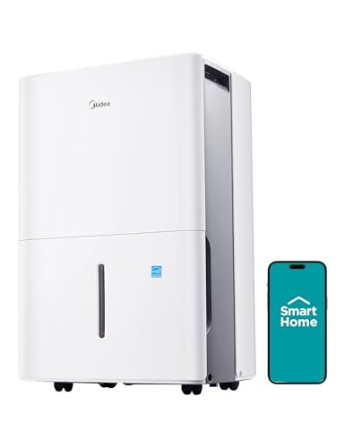 Midea 3,000 Sq. Ft. Energy Star Certified Dehumidifier With...