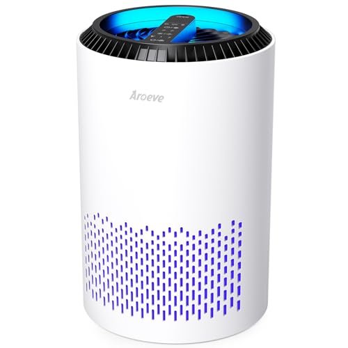 AROEVE Air Purifiers for Bedroom Home, 3 Layer Filter for...