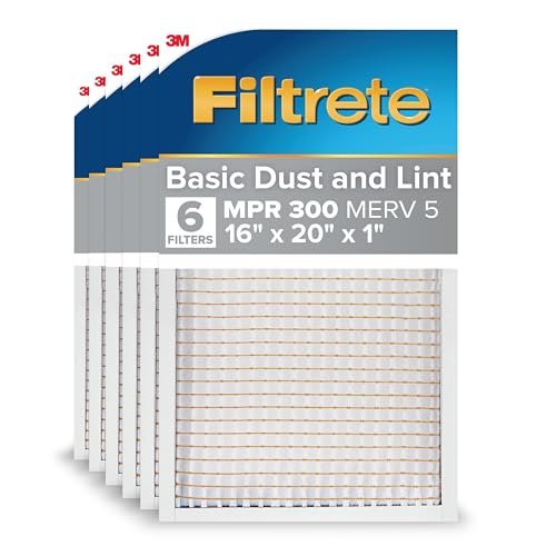 Filtrete 16x20x1 AC Furnace Air Filter, MERV 5, MPR 300,...