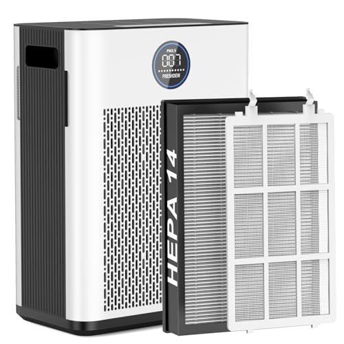 Air Purifier,FREHSDEW Air Purifiers for Home with H14 HEPA...