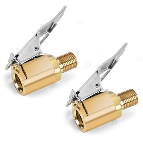Suaika Brass Tire Inflation Hose Adapter, Locking Tire Air...