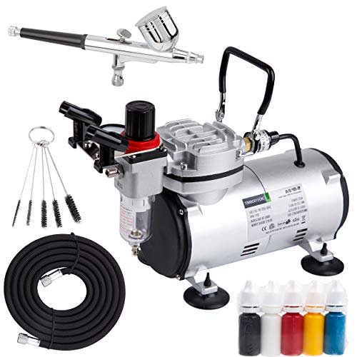 Timbertech Airbrush Kit With Compressor AS18-2K Basic Start...