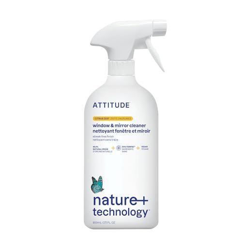 ATTITUDE Window & Mirror Cleaner, EWG Verified, Plant- &...