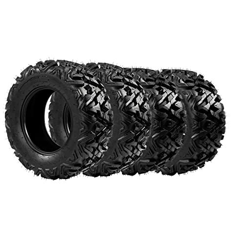 TUFFIOM Set of 4 ATV/UTV All-terrain Tires 25x8-12 Front...