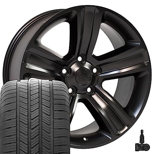 OE Wheels DG65 20 Inch Rims and Tires Fit Ram...