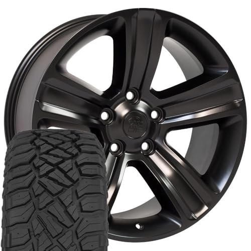 OE Wheels DG65 20 Inch Rims and Tires Fit Ram...