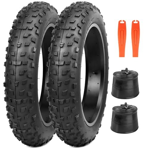 MAKELEN 2 Pack 20x4 (98-406) All-Terrain Bike Tires Heavy...