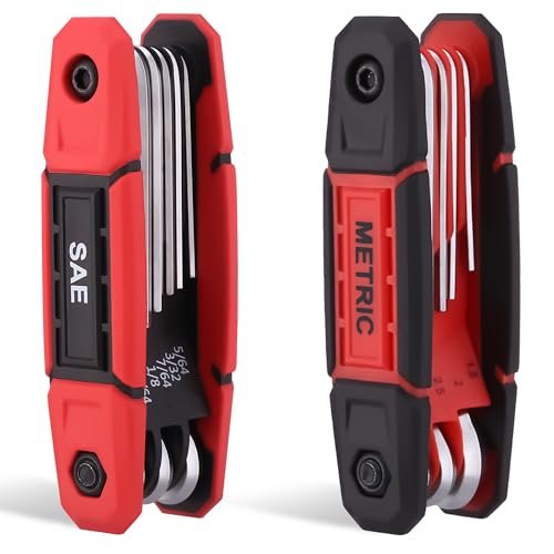 Xoii 17PCS Folding Allen Wrenches Sets | Pack of 2...