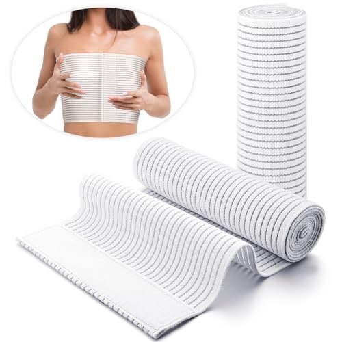 Geiserailie 2 Pcs Chest Compression Wrap Breast Support...